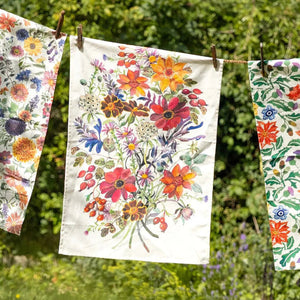 Emma Bridgewater Autumn Flowers Tea Towel