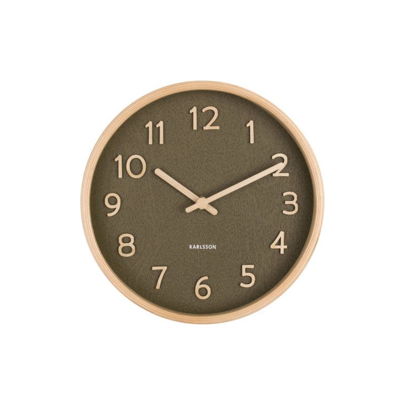 Karlsson Pure Moss Green Small Clock