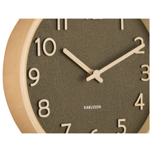 Karlsson Pure Moss Green Small Clock