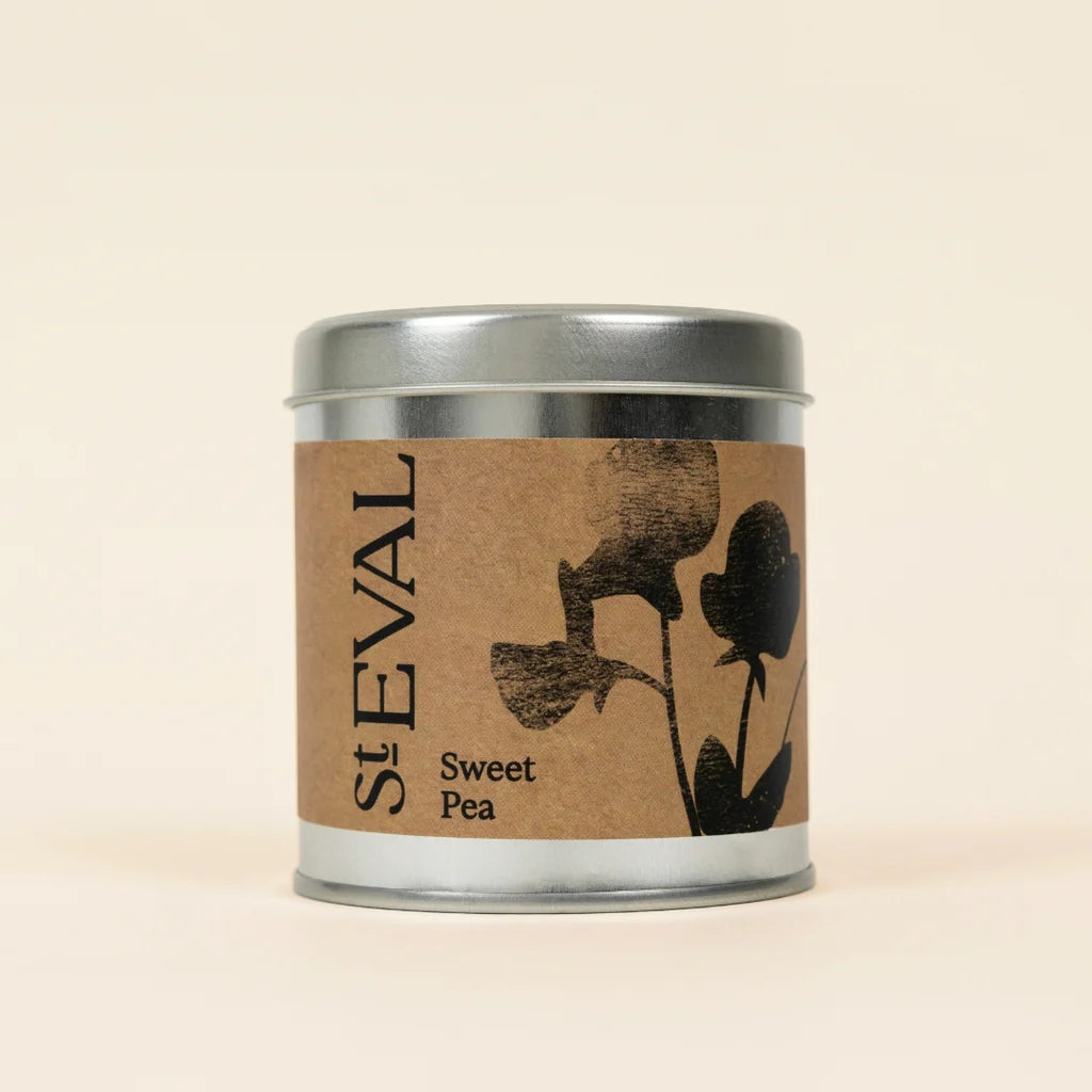 St. Eval Sweet Pea Tin Candle