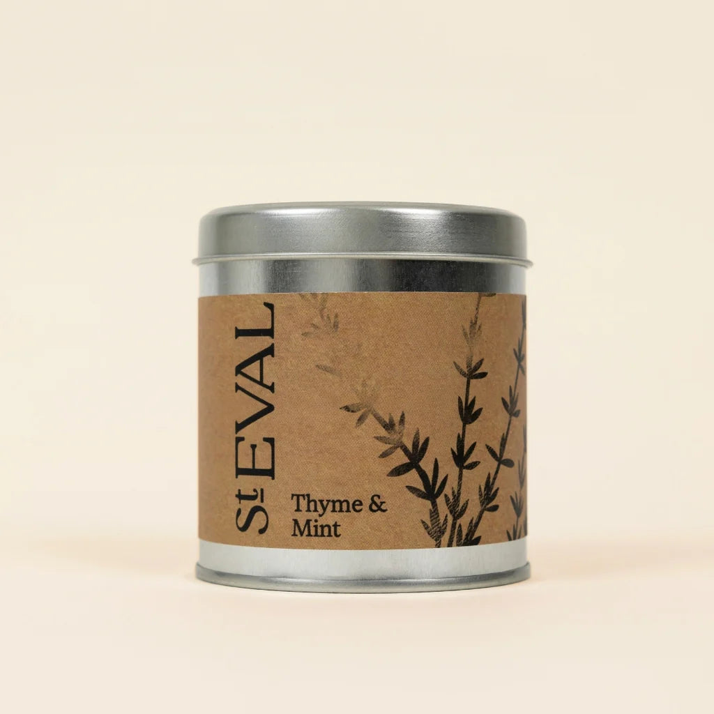 St. Eval Thyme & Mint Tin Candle