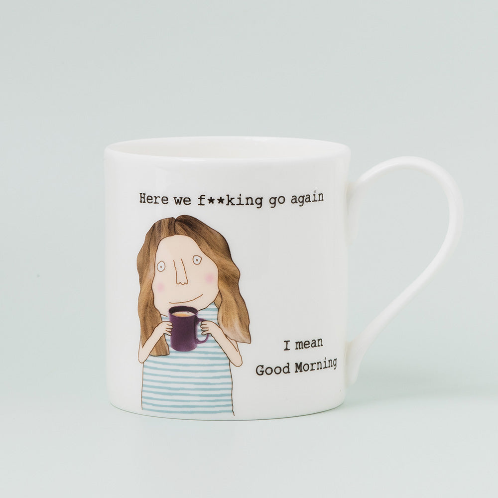 Rosie Made a Thing Here We Go Mug