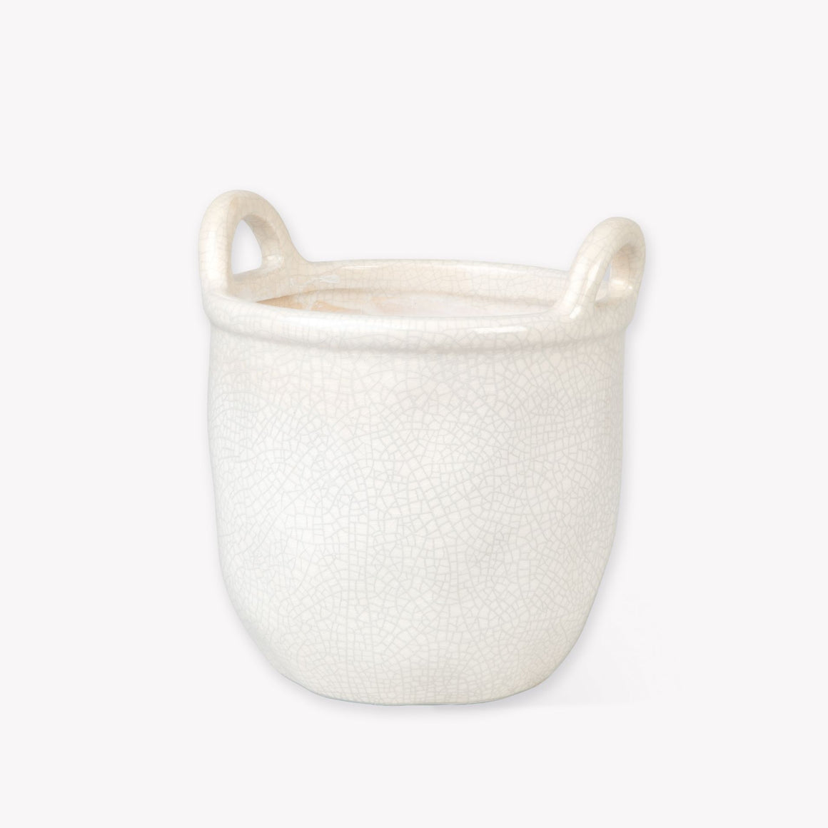 Garden Trading Ravello 19cm White Rounded Pot