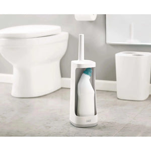 Joseph Joseph Flex™ Plus Light Grey Toilet Brush with Storage Caddy