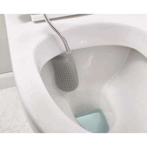 Joseph Joseph Flex™ Plus Light Grey Toilet Brush with Storage Caddy