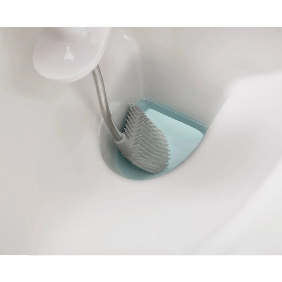Joseph Joseph Flex™ Plus Light Grey Toilet Brush with Storage Caddy