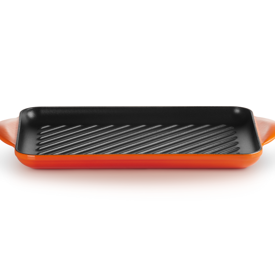 Le Creuset Signature Cast Iron Rectangular Grill 32cm Volcanic