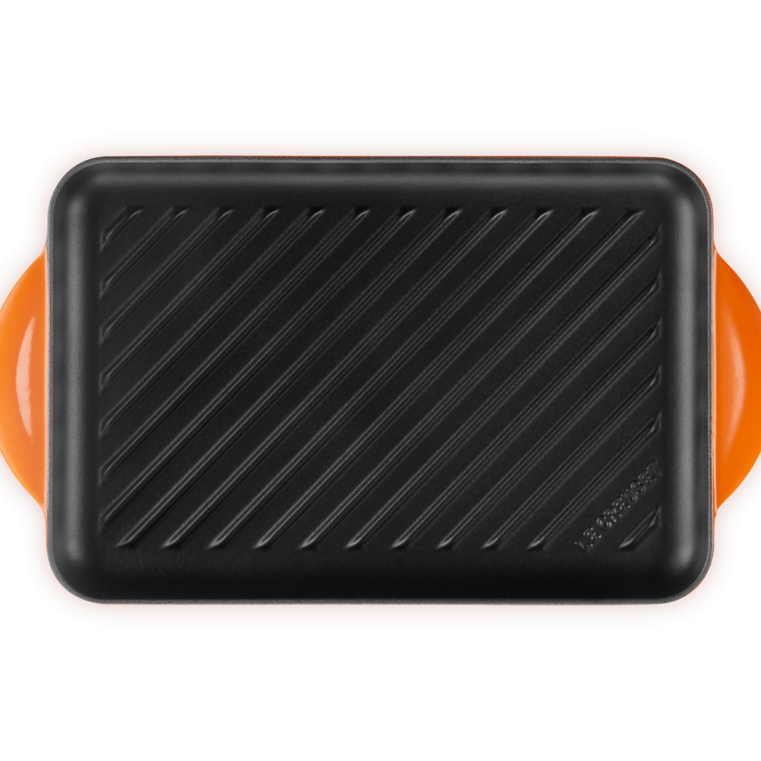 Le Creuset Signature Cast Iron Rectangular Grill 32cm Volcanic