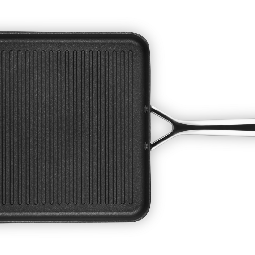 Le Creuset Toughened Non-Stick Square Grill with Long Handle 28cm