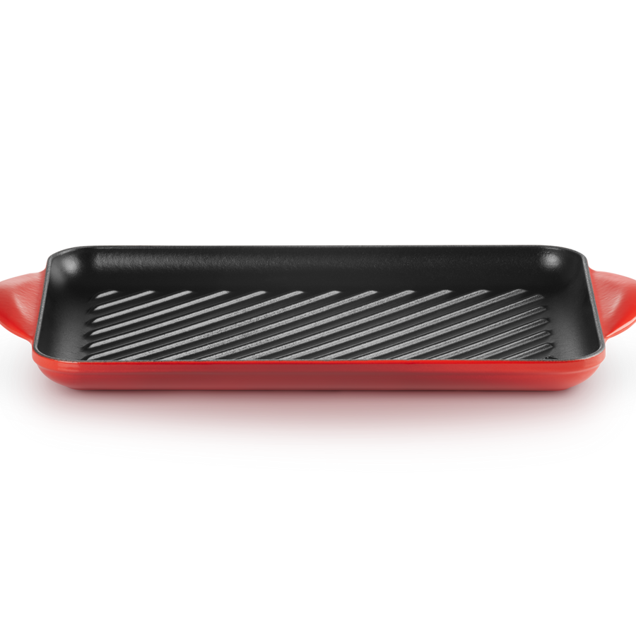 Le Creuset Signature Cast Iron Rectangular Grill 32cm Cerise
