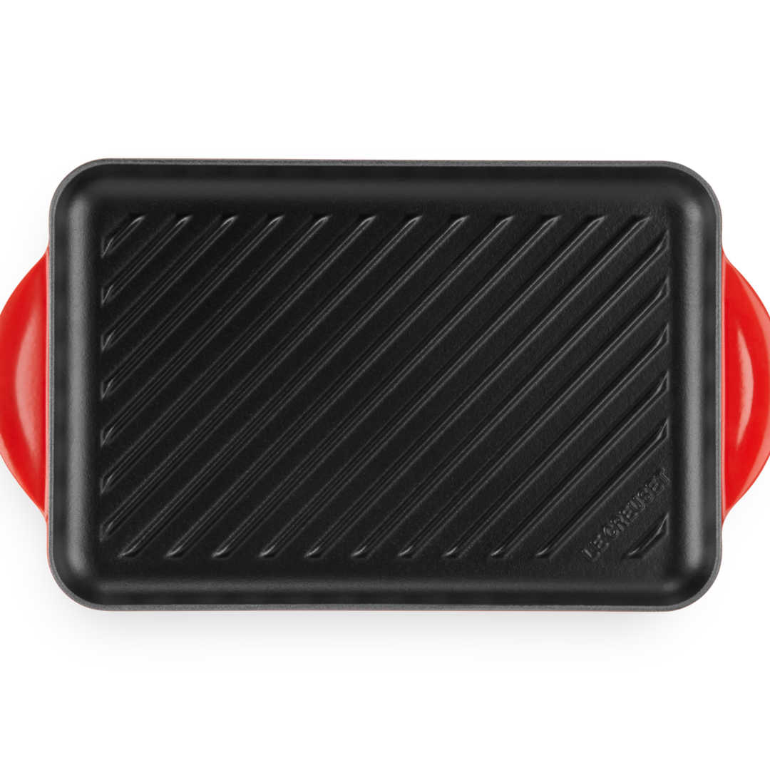 Le Creuset Signature Cast Iron Rectangular Grill 32cm Cerise