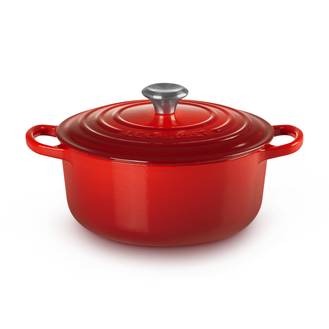 Le Creuset Signature Cast Iron Round Casserole 20cm Cerise