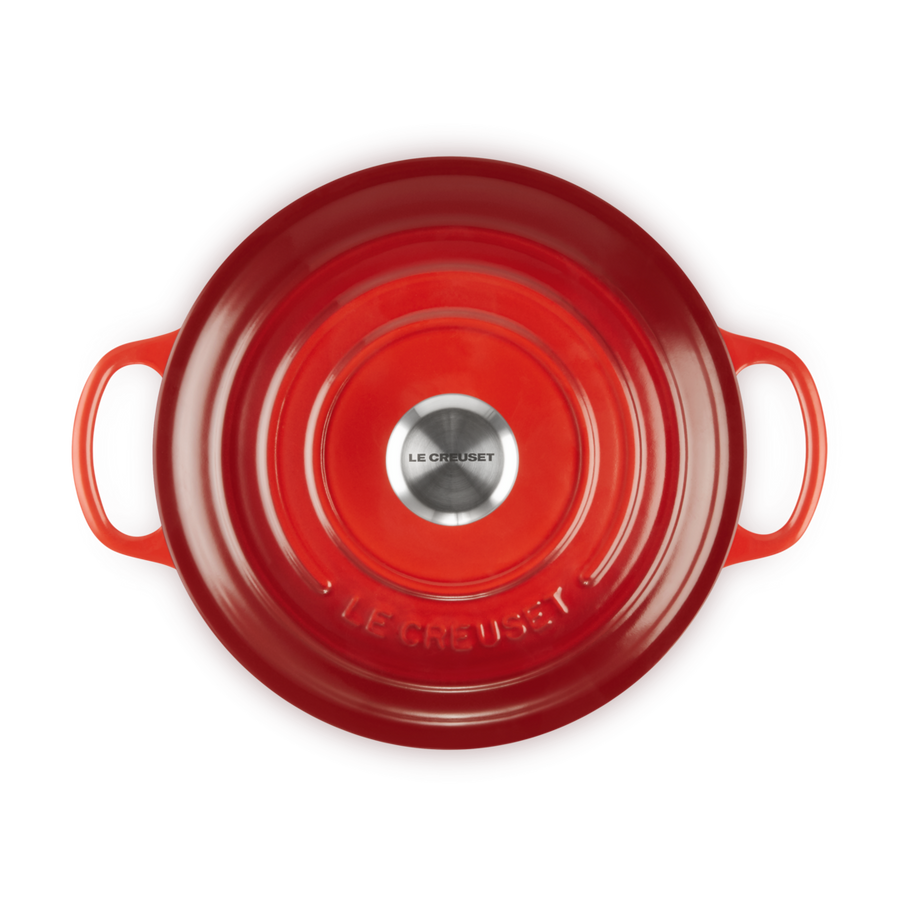 Le Creuset Signature Cast Iron Round Casserole 20cm Cerise