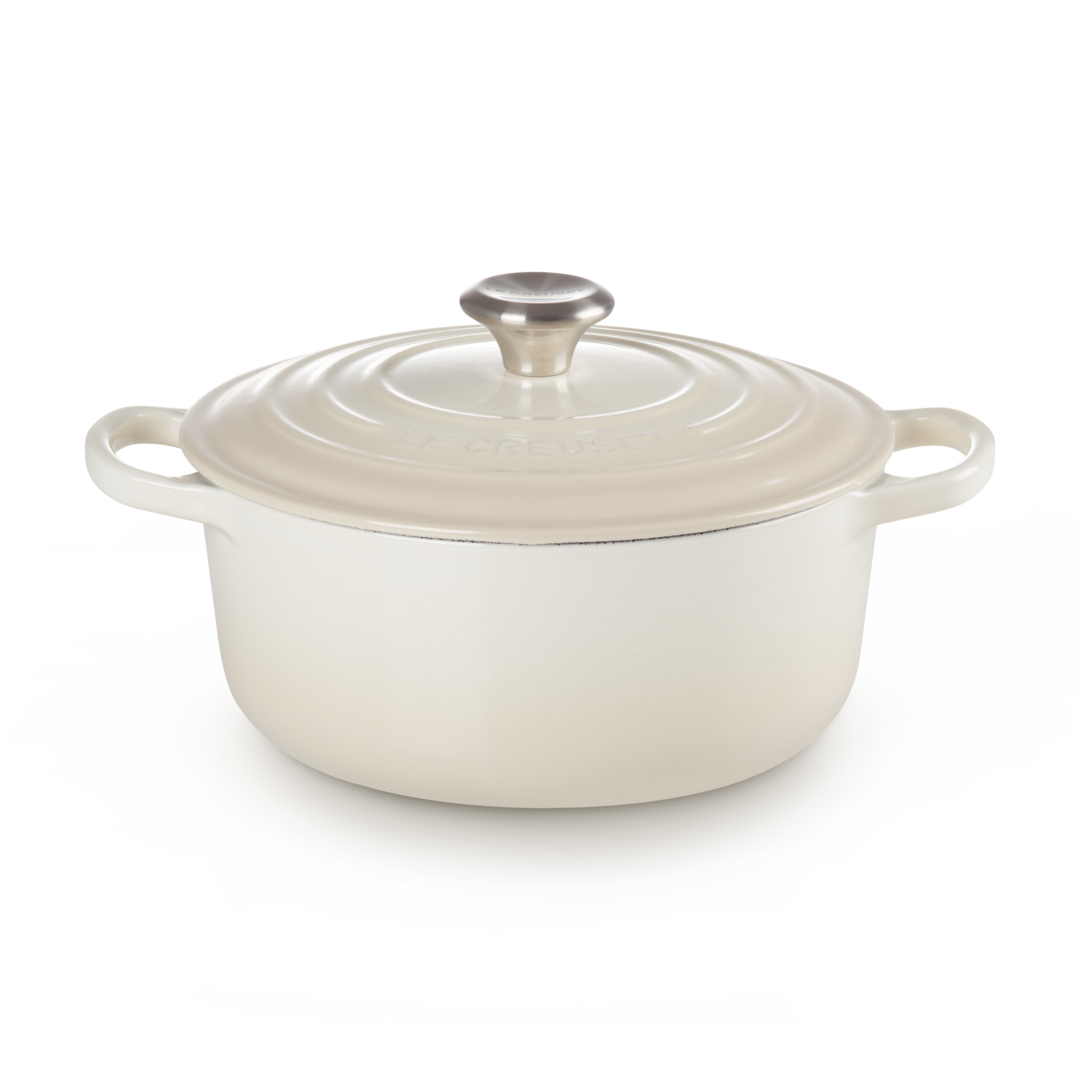 Le Creuset Signature Cast Iron Round Casserole 20cm Meringue
