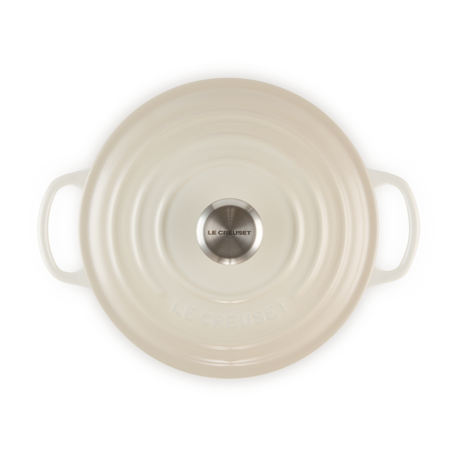 Le Creuset Signature Cast Iron Round Casserole 20cm Meringue