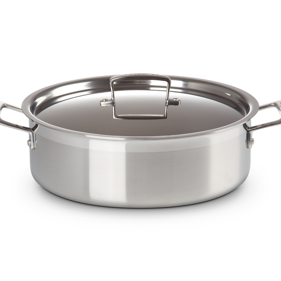 Le Creuset Classic 3-ply Stainless Steel Sauteuse 28cm