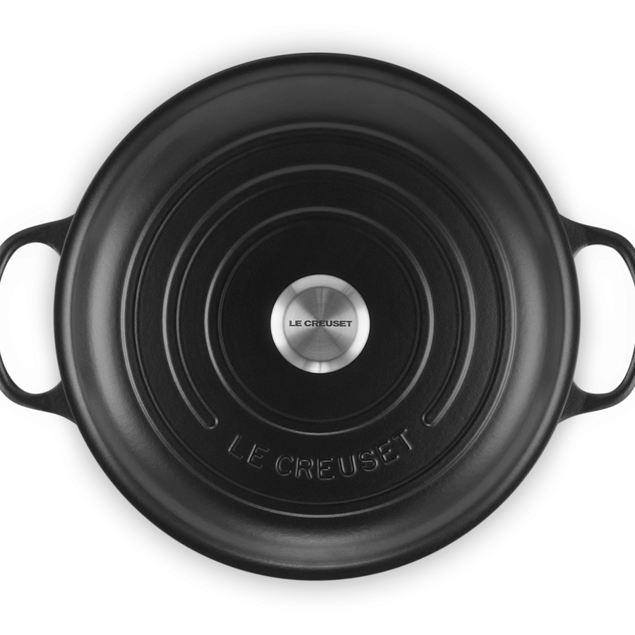 Le Creuset Signature Cast Iron Shallow Casserole 30cm Satin Black