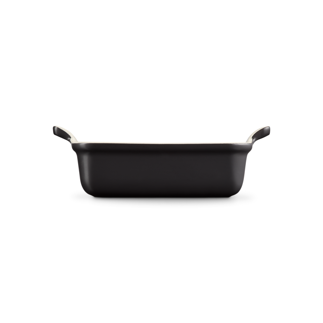 Le Creuset Stoneware Heritage Rectangular Dish 19cm Satin Black