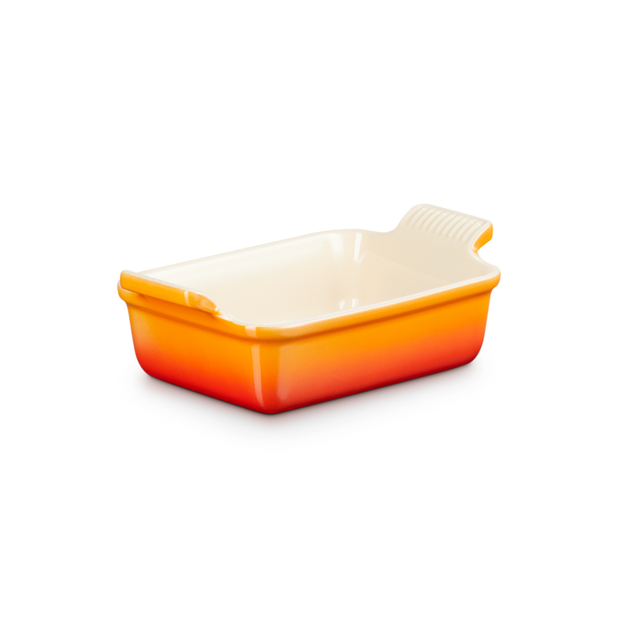 Le Creuset Stoneware Heritage Rectangular Dish 19cm Volcanic