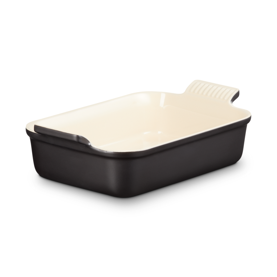 Le Creuset Stoneware Heritage Rectangular Dish 26cm Satin Black