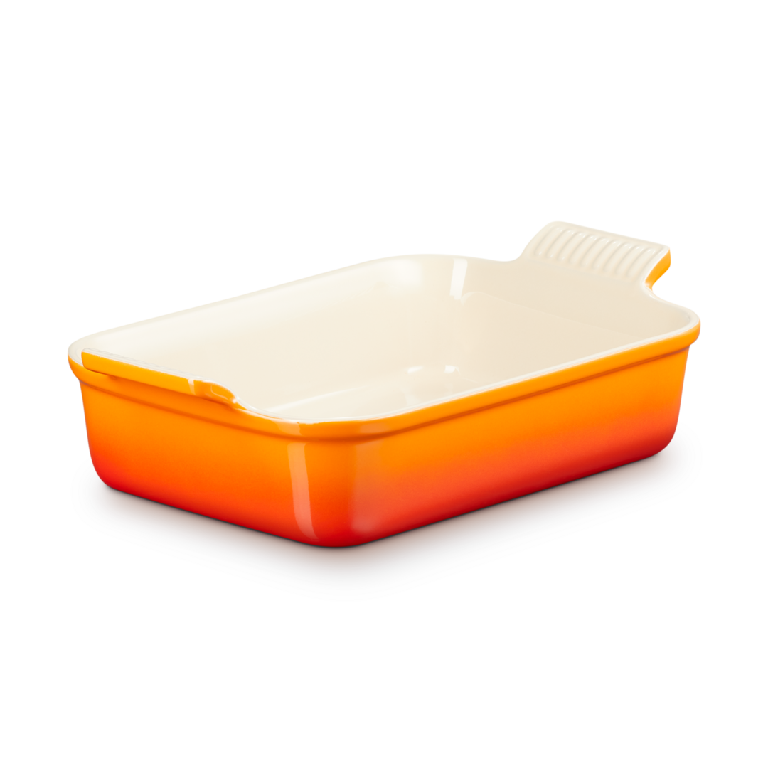Le Creuset Stoneware Heritage Rectangular Dish 26cm Volcanic