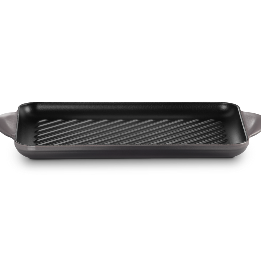 Le Creuset Signature Cast Iron Rectangular Grill 32cm Flint