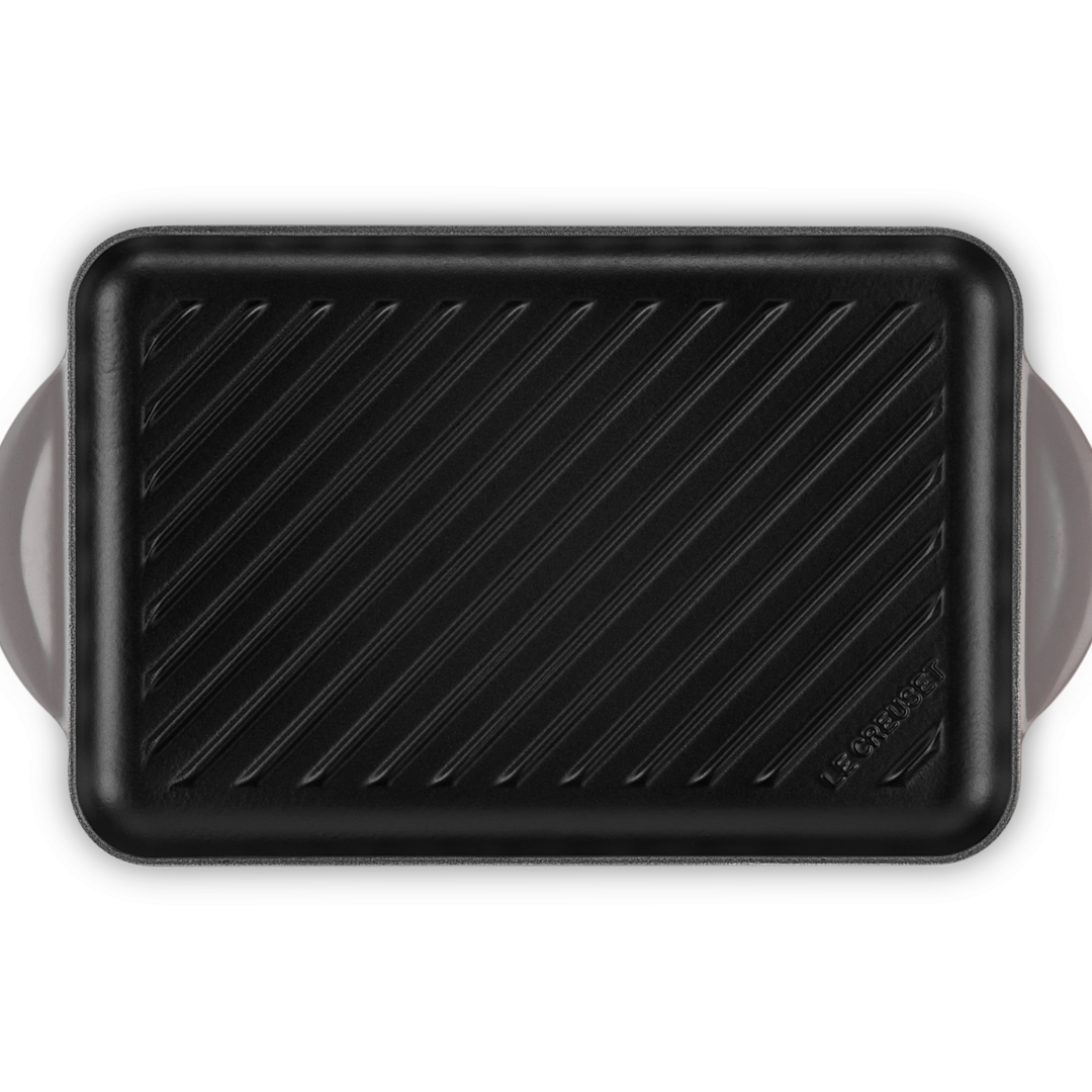 Le Creuset Signature Cast Iron Rectangular Grill 32cm Flint