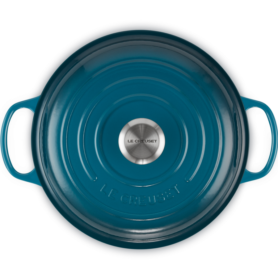 Le Creuset Signature Cast Iron Shallow Casserole 26cm Deep Teal