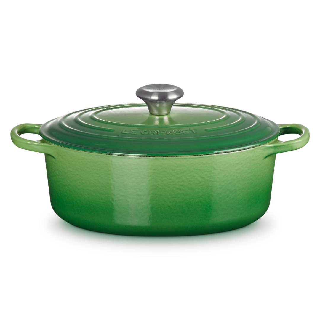 Le Creuset Signature Cast Iron Oval Casserole 27cm Bamboo