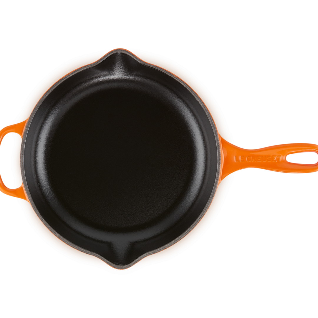 Le Creuset Signature Cast Iron Skillet with Metal Handle 23cm Volcanic