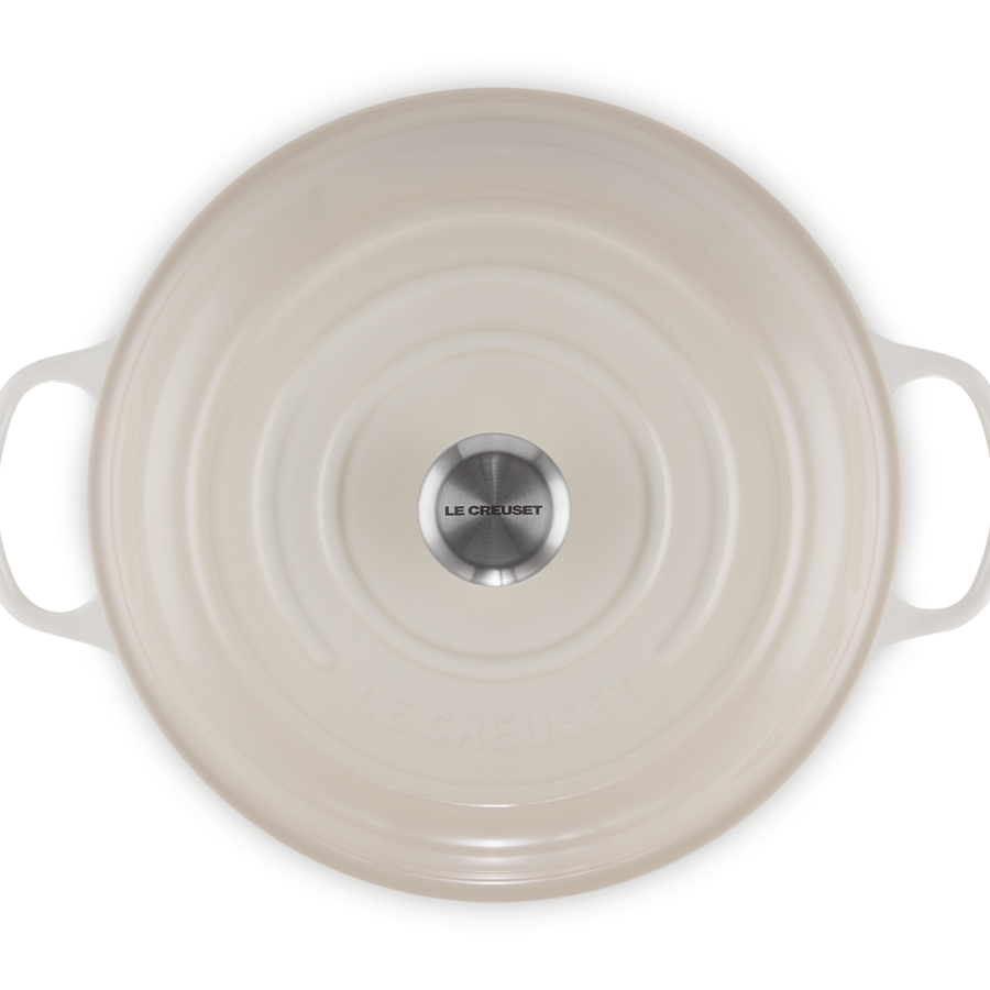 Le Creuset Signature Cast Iron Shallow Casserole 30cm Meringue