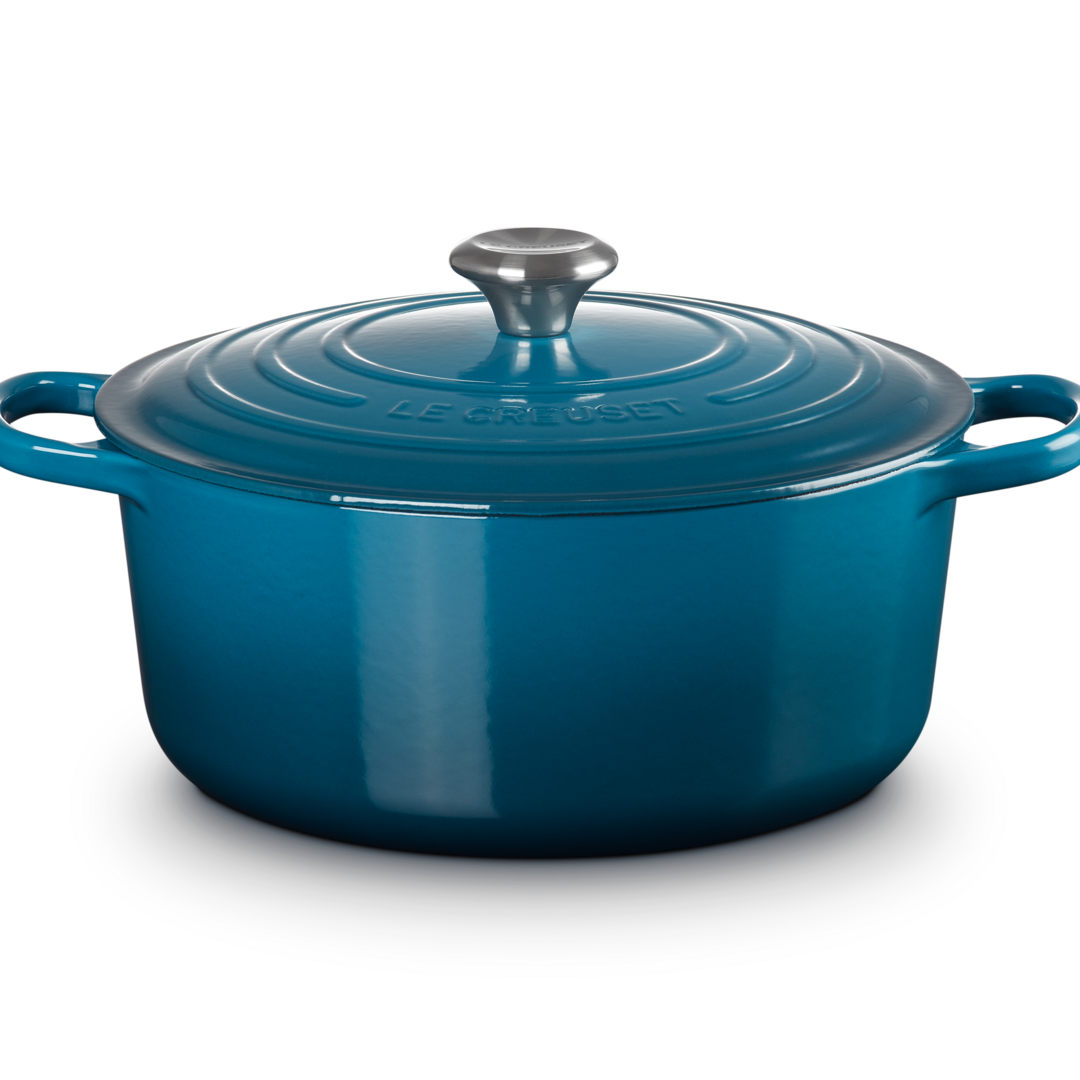 Le Creuset Signature Cast Iron Round Casserole 28cm Deep Teal