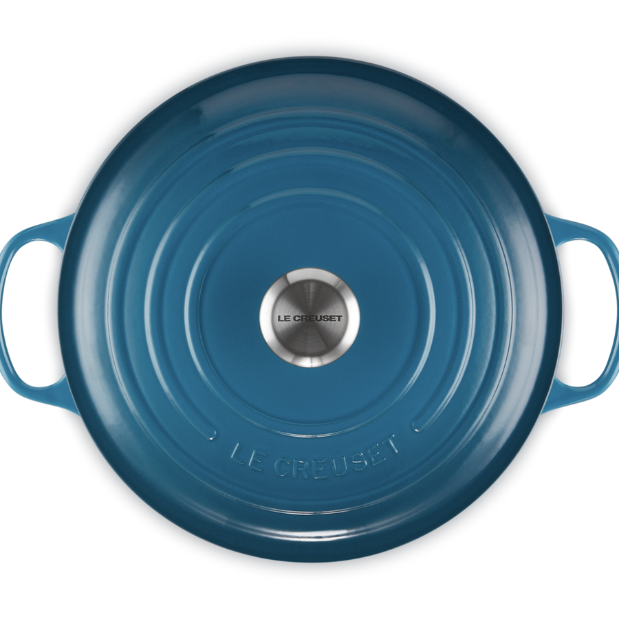 Le Creuset Signature Cast Iron Round Casserole 28cm Deep Teal