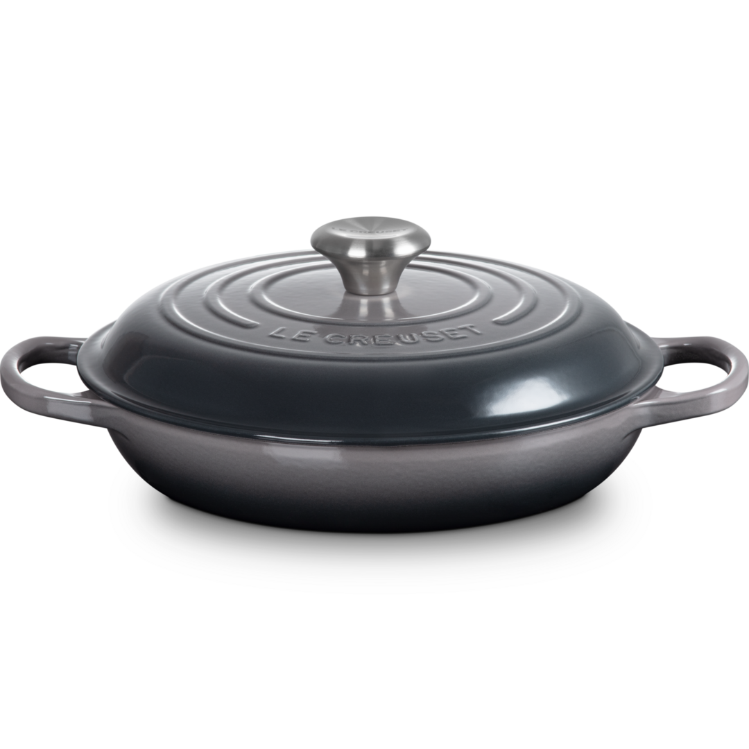 Le Creuset Signature Cast Iron Shallow Casserole 26cm Flint