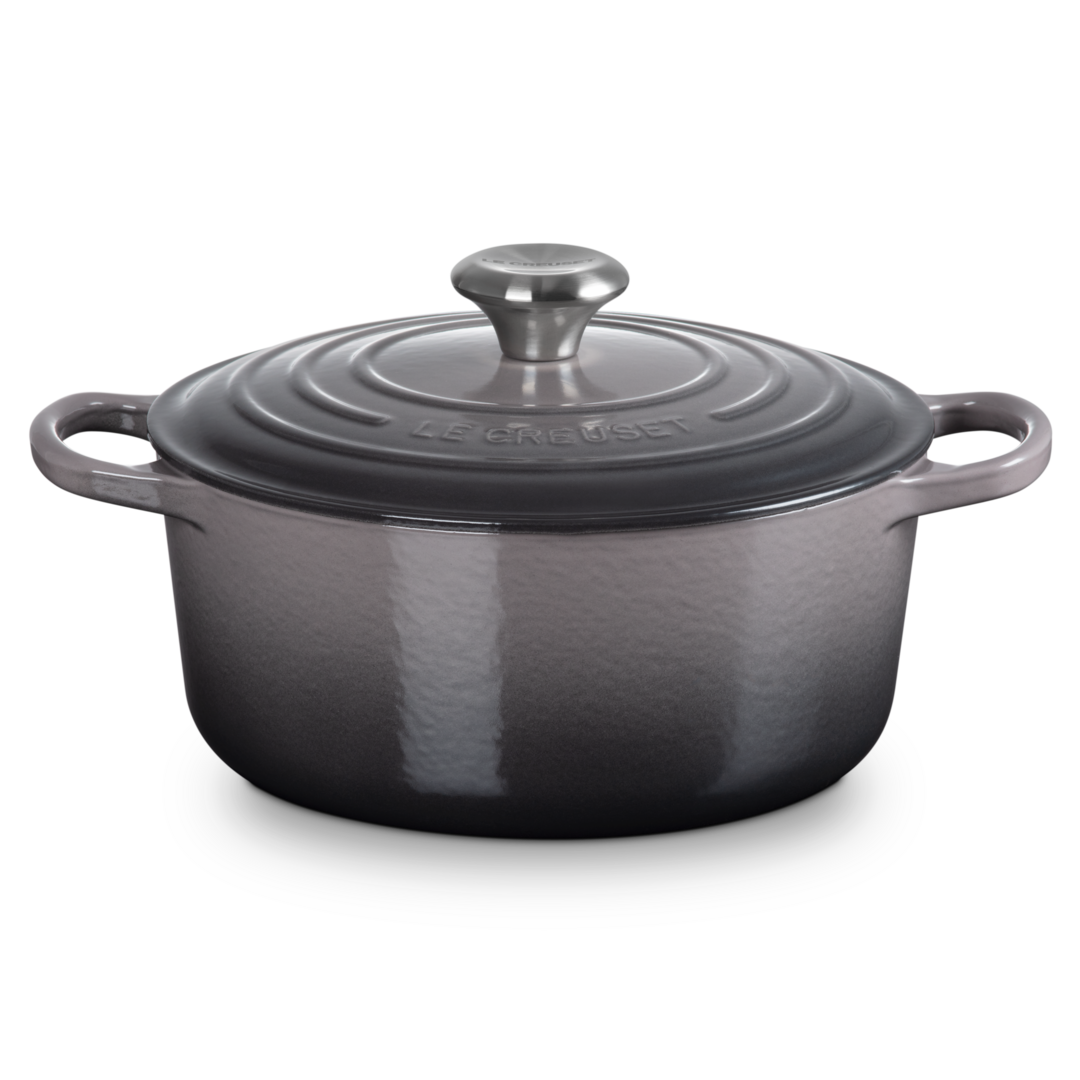 Le Creuset Signature Cast Iron Round Casserole 24cm Flint