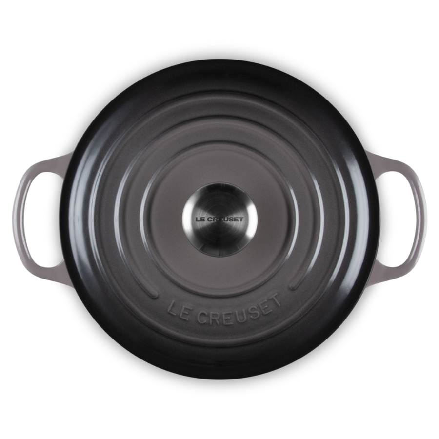 Le Creuset Signature Cast Iron Round Casserole 24cm Flint