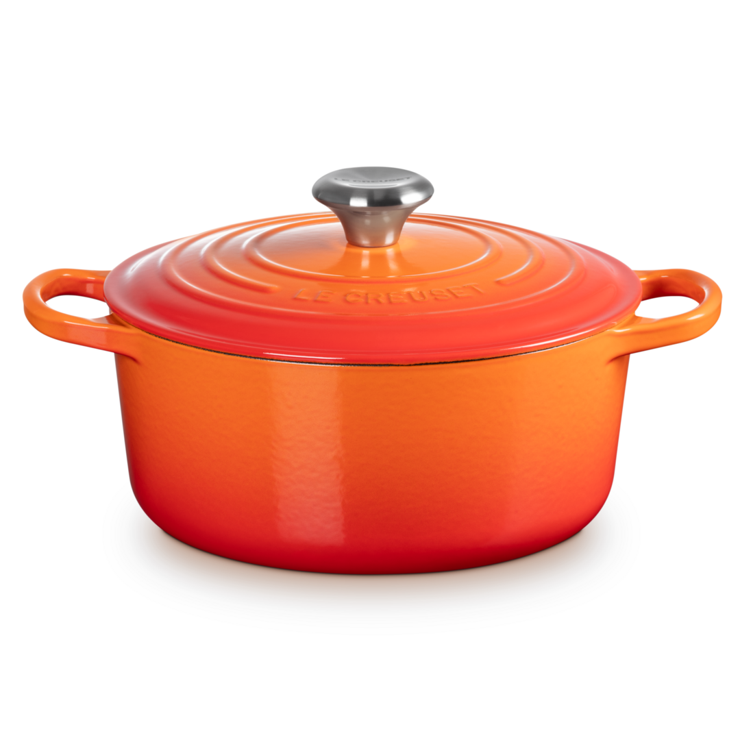 Le Creuset Signature Cast Iron Round Casserole 24cm Volcanic