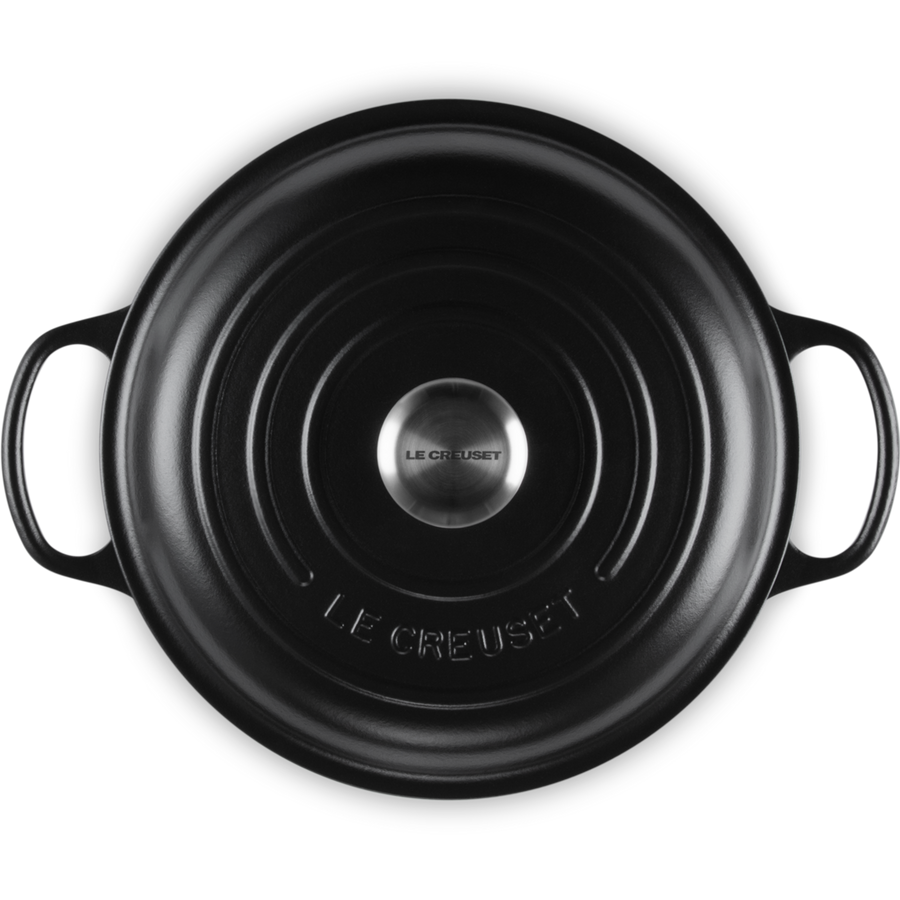 Le Creuset Signature Cast Iron Shallow Casserole 26cm Satin Black