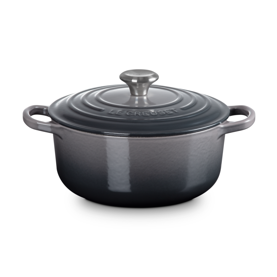 Le Creuset Signature Cast Iron Round Casserole 20cm Flint