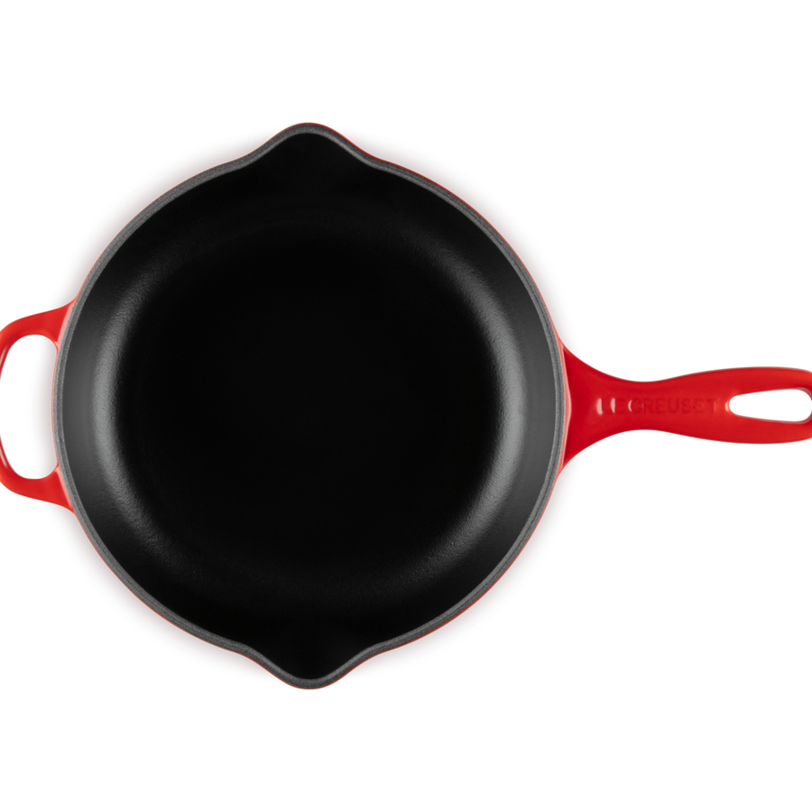 Le Creuset Signature Cast Iron Skillet with Metal Handle 23cm Cerise