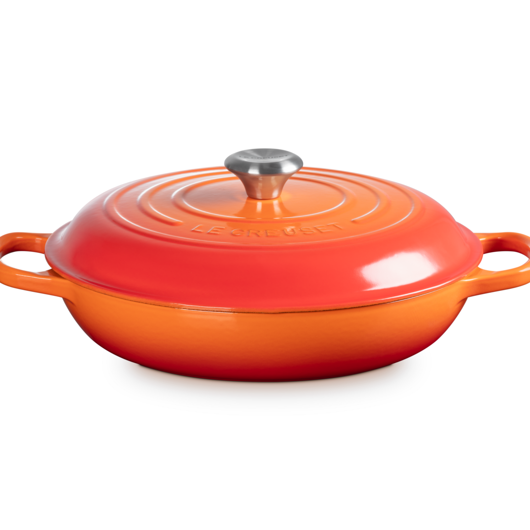 Le Creuset Signature Cast Iron Shallow Casserole 30cm Volcanic