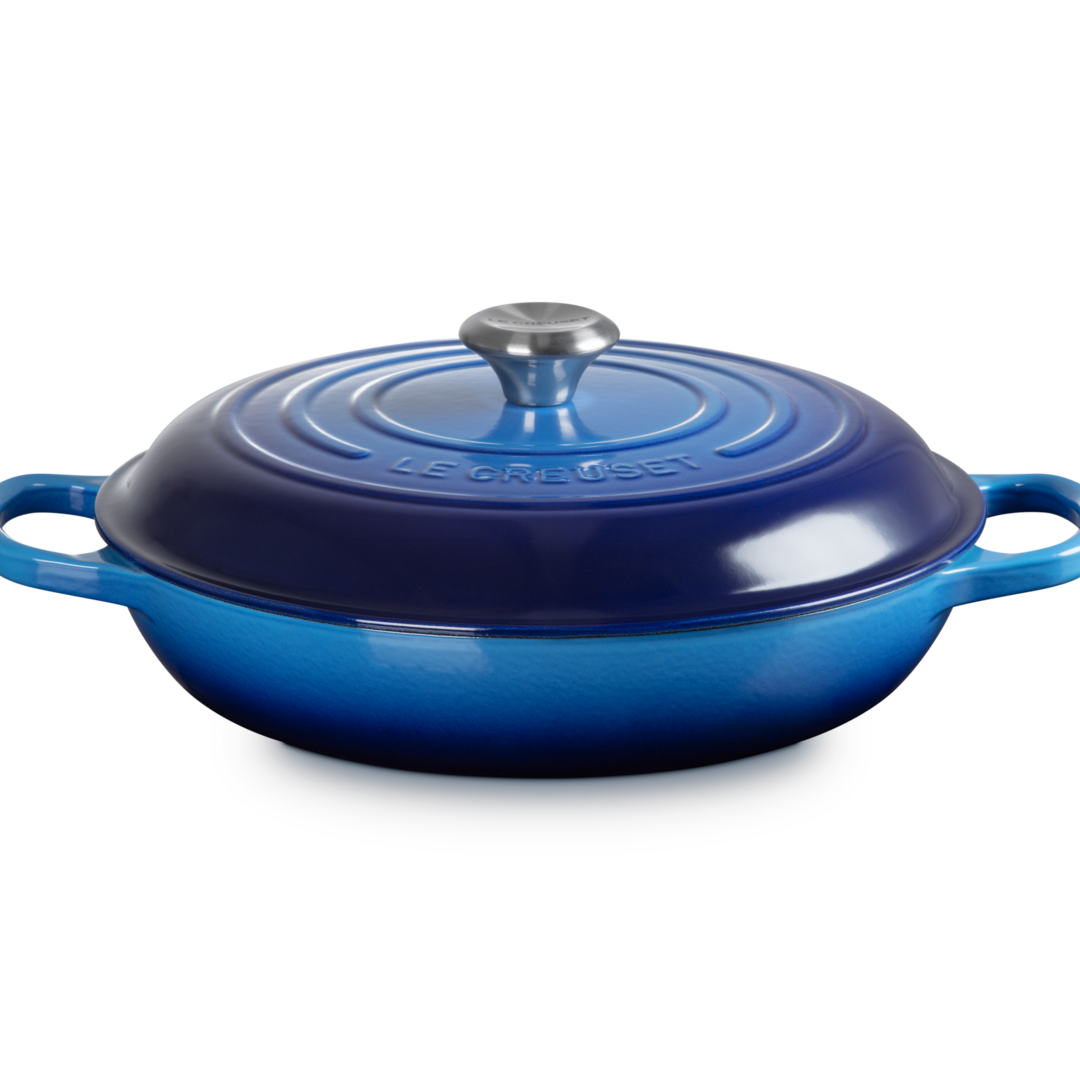 Le Creuset Signature Cast Iron Shallow Casserole 30cm Azure