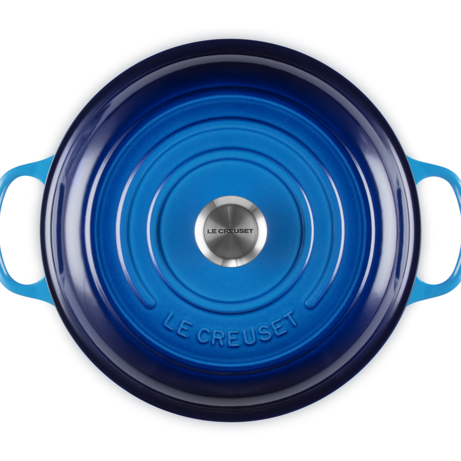Le Creuset Signature Cast Iron Shallow Casserole 30cm Azure