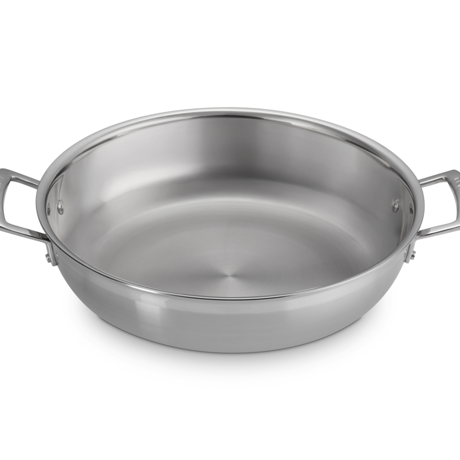 Le Creuset Classic 3-ply Stainless Steel Shallow Casserole 26cm