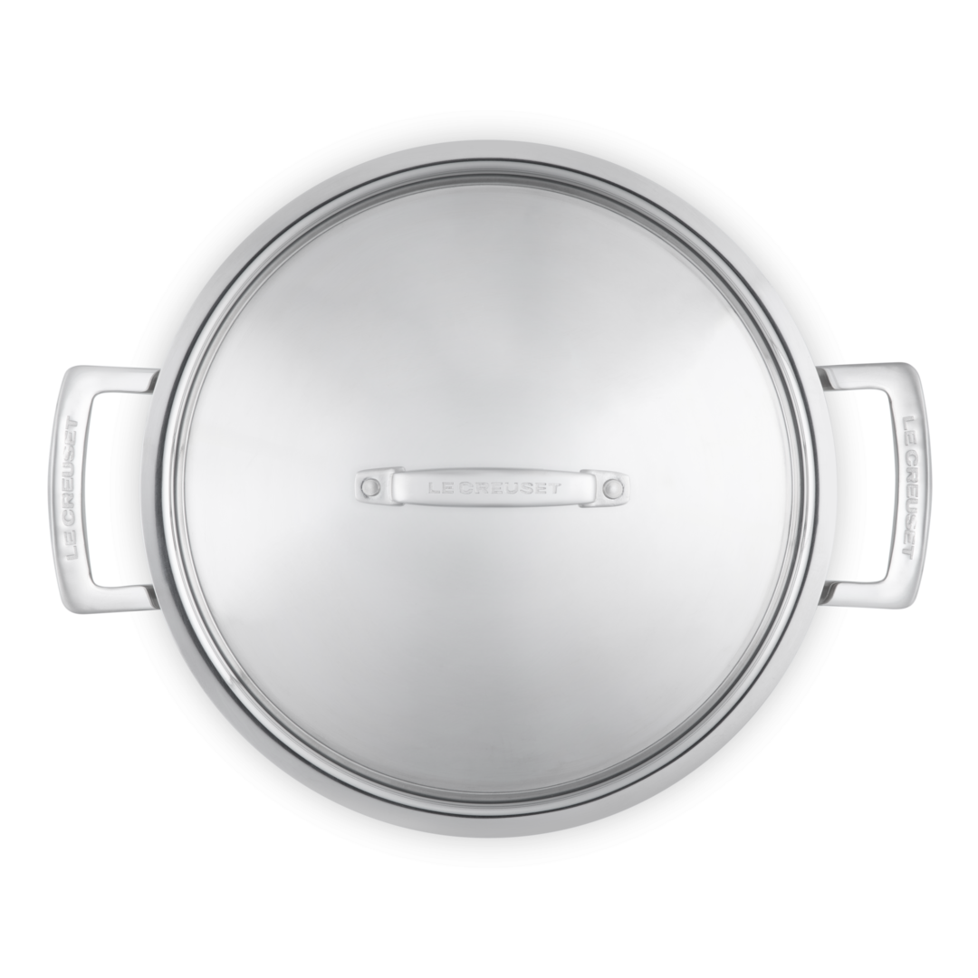 Le Creuset Classic 3-ply Stainless Steel Shallow Casserole 24cm