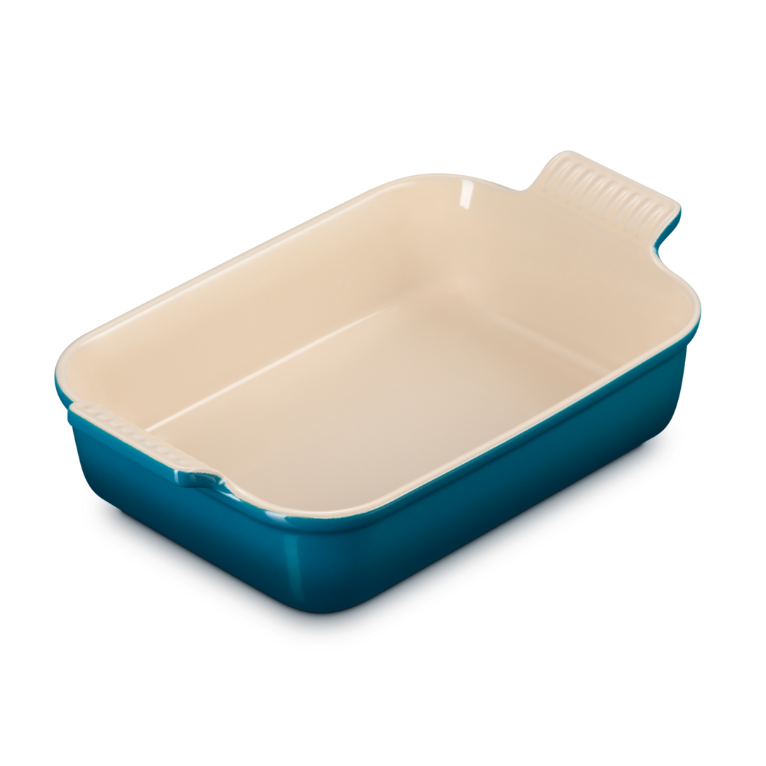 Le Creuset Stoneware Heritage Rectangular Dish 26cm Deep Teal