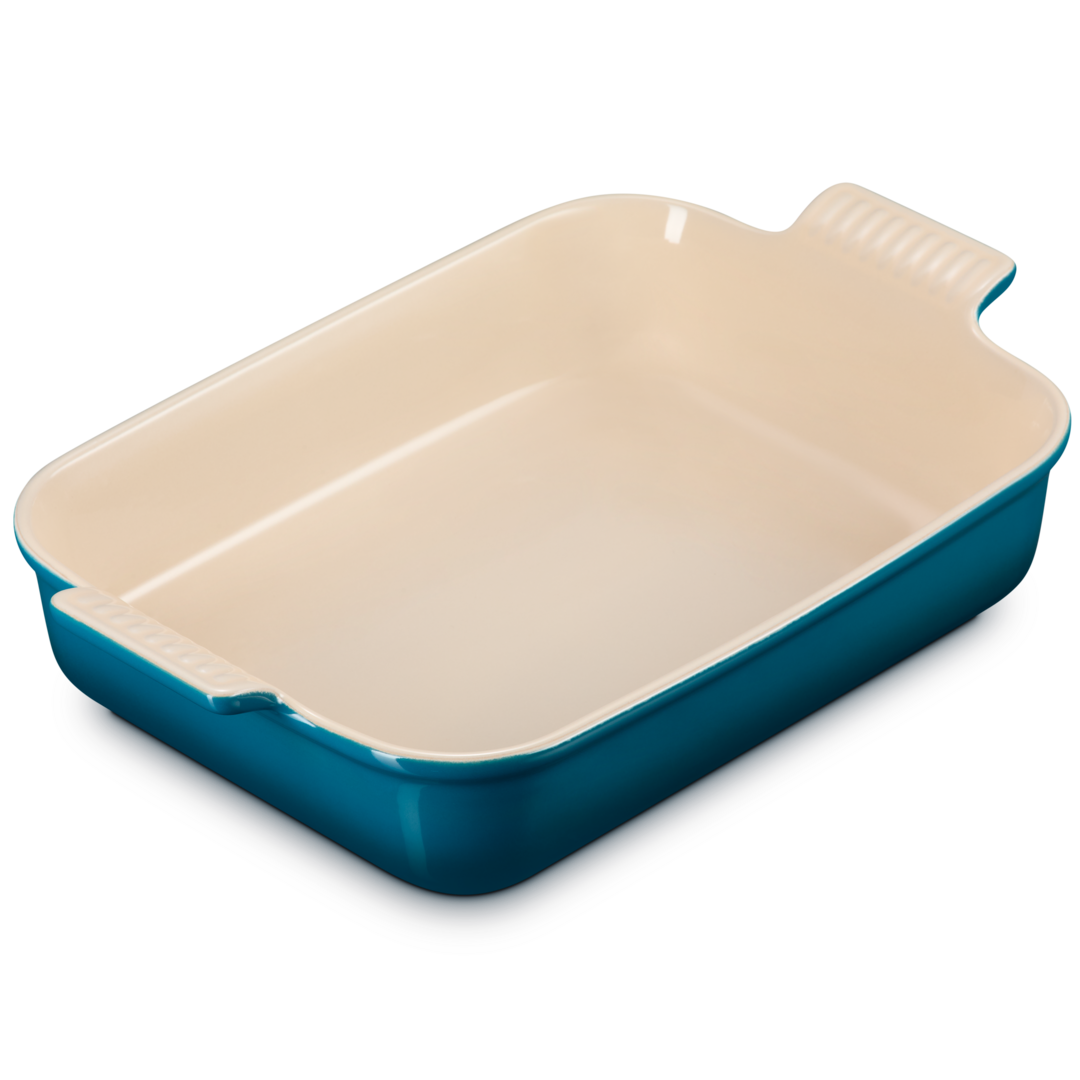 Le Creuset Stoneware Heritage Rectangular Dish 32cm Deep Teal