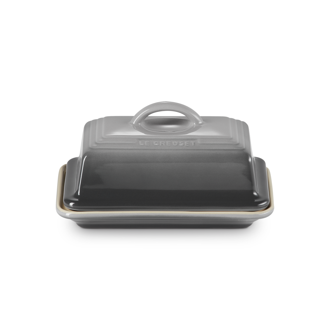 Le Creuset Stoneware Butter Dish Flint