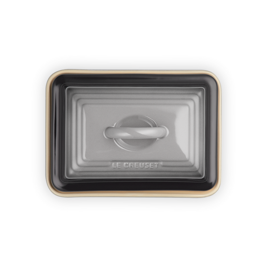 Le Creuset Stoneware Butter Dish Flint