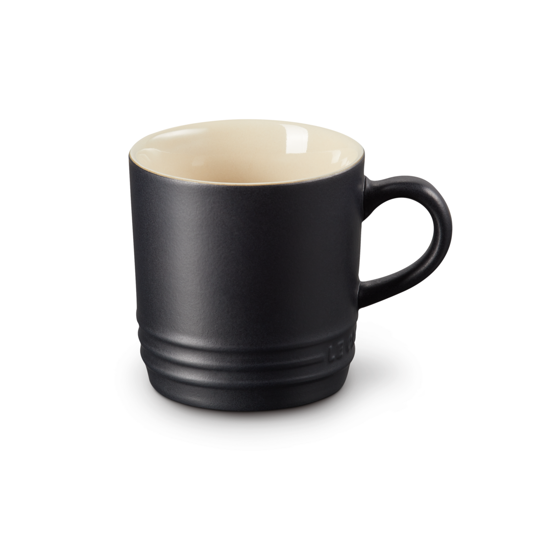Le Creuset Stoneware Cappuccino Mug 200ml Satin Black